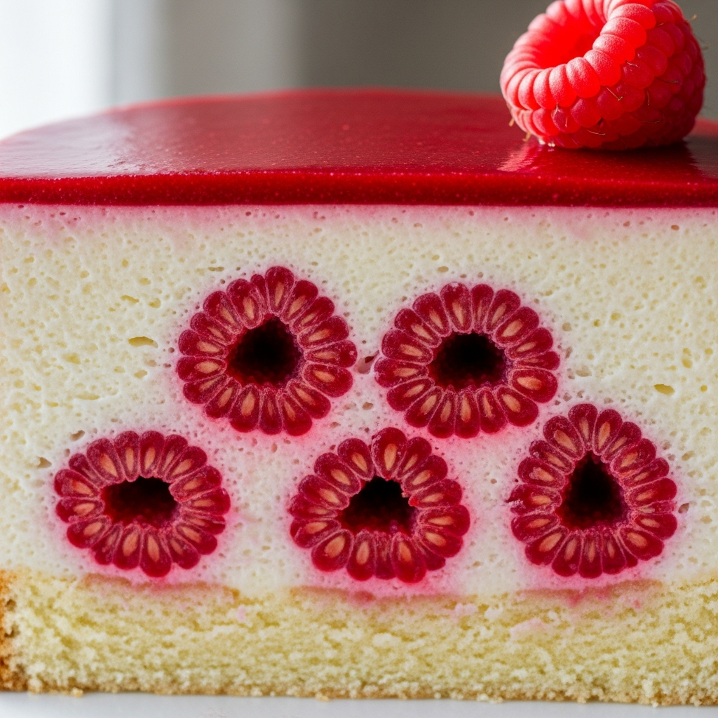 Raspberry & White Chocolate Entremet