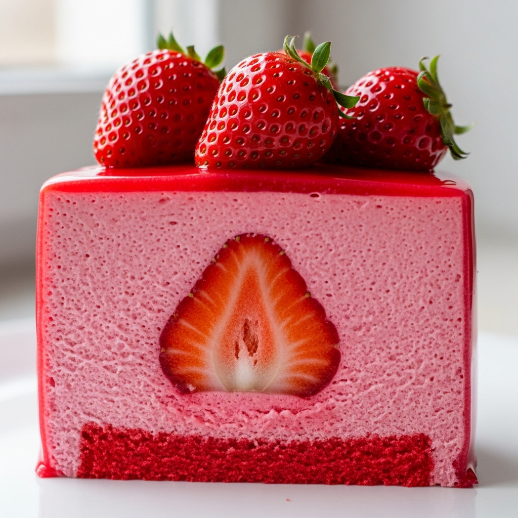 Strawberry Mousse Entremet